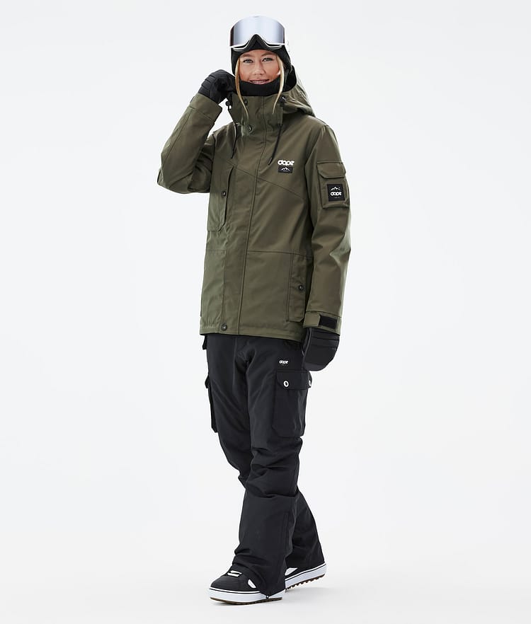 Dope Adept W Snowboardjacka Dam Olive Green Renewed, Bild 3 av 10