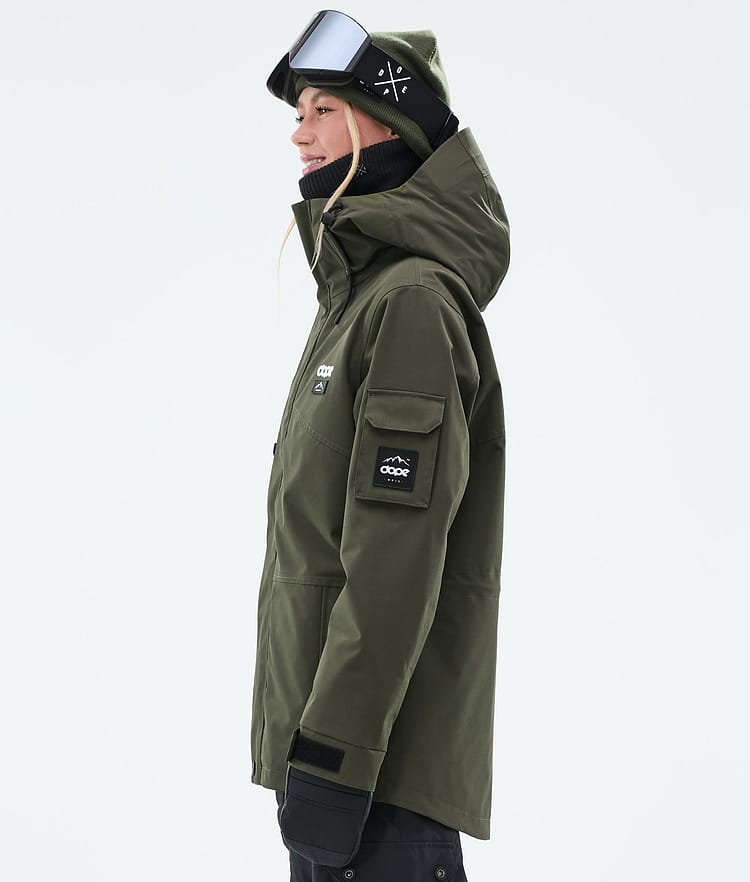 Dope Adept W Skidjacka Dam Olive Green, Image 5 of 9
