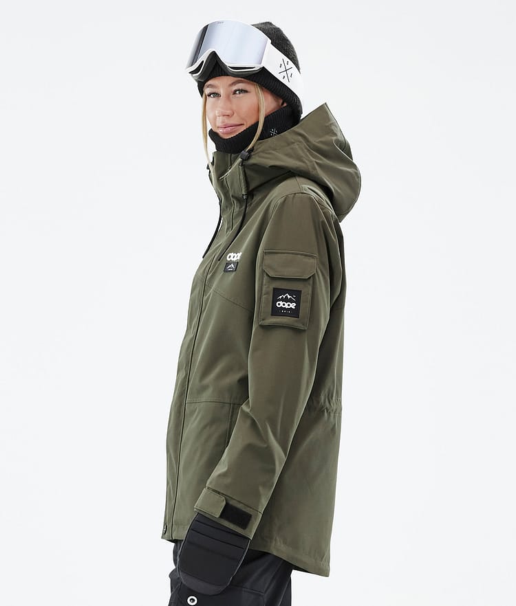 Dope Adept W Snowboardjacka Dam Olive Green Renewed, Bild 6 av 10