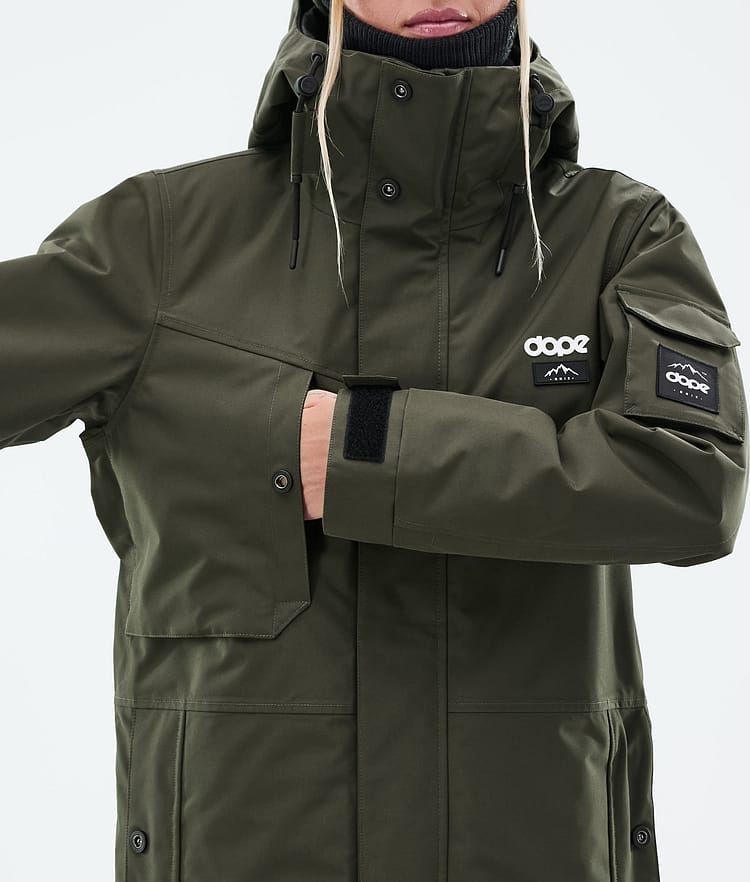 Dope Adept W Skidjacka Dam Olive Green, Bild 8 av 9