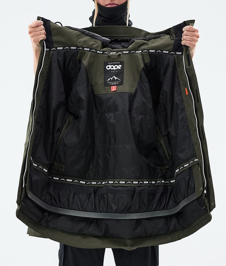 Dope Adept W Skidjacka Dam Olive Green, Image 9 of 9