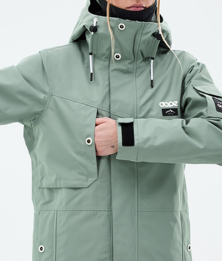 Dope Adept W Snowboardjacka Dam Faded Green, Bild 9 av 10