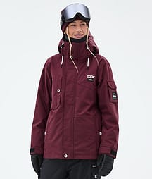 Dope Adept W Skidjacka Dam Burgundy