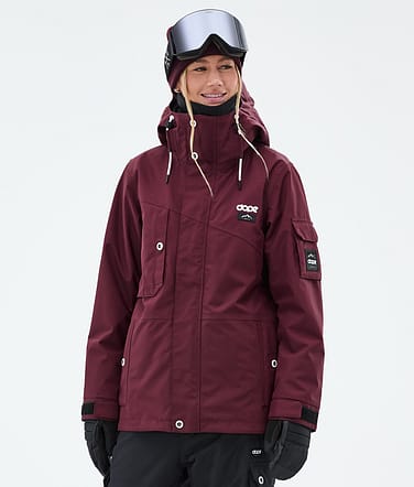 Dope Adept W Snowboardjacka Dam Burgundy