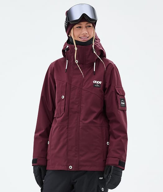 Dope Adept W Snowboardjacka Dam Burgundy