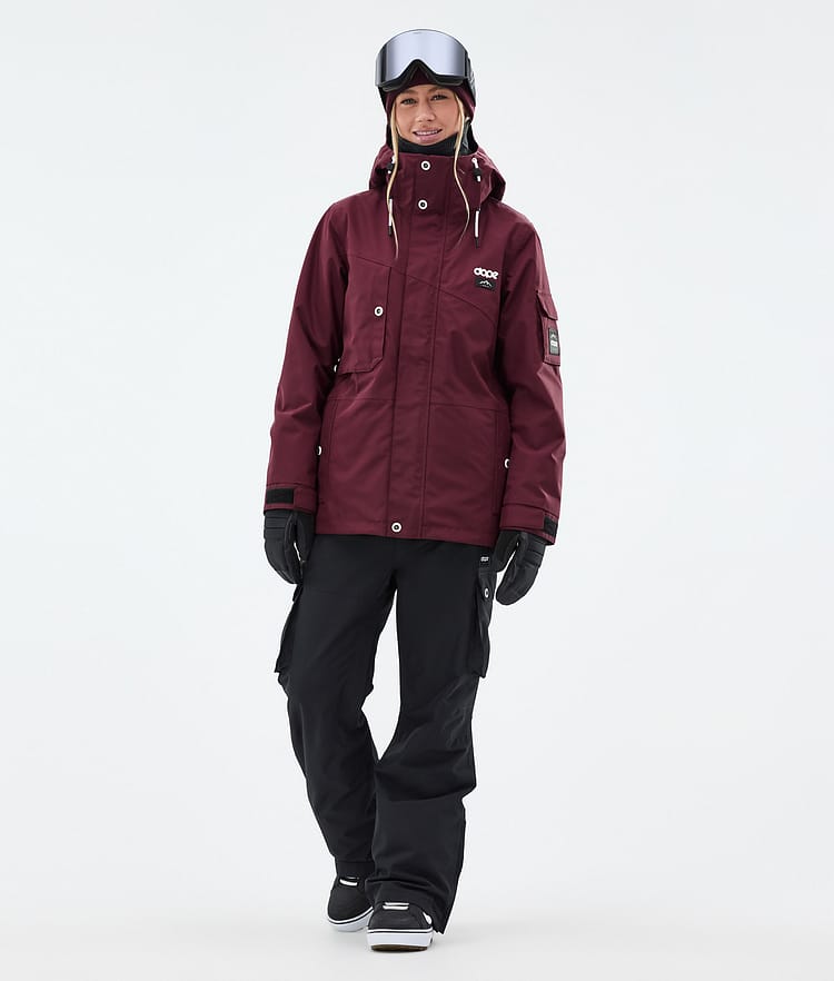 Dope Adept W Snowboardjacka Dam Burgundy Renewed, Bild 3 av 10