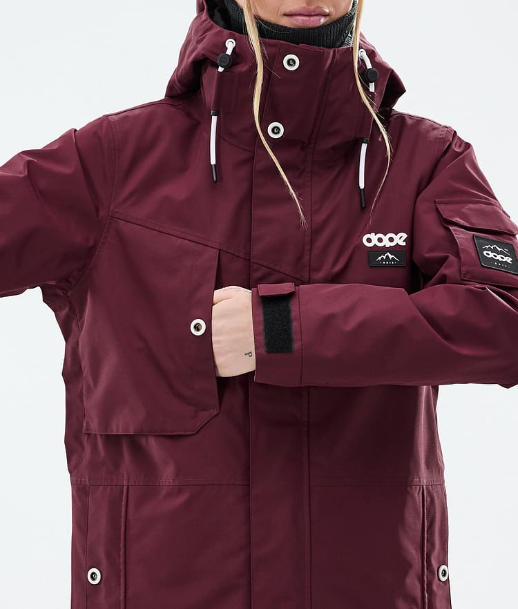 Dope Adept W Snowboardjacka Dam Burgundy Renewed, Bild 9 av 10