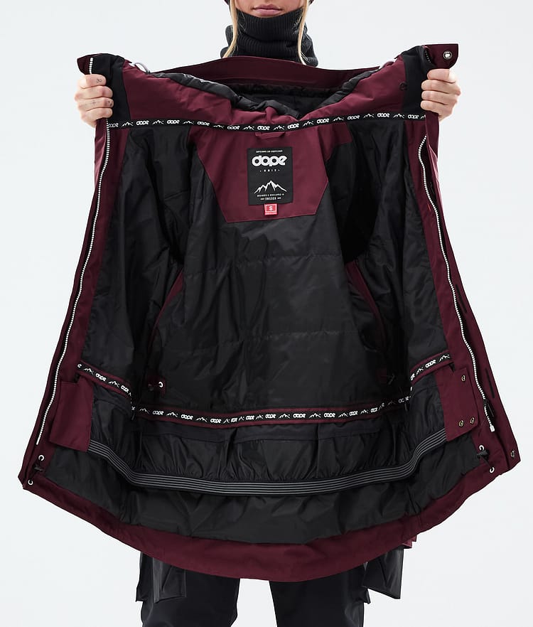Dope Adept W Snowboardjacka Dam Burgundy Renewed, Bild 10 av 10