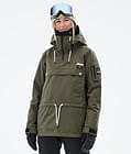 Dope Annok W Snowboardjacka Dam Olive Green Renewed, Bild 1 av 9