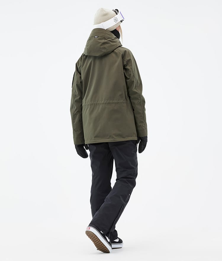 Dope Annok W Snowboardjacka Dam Olive Green Renewed, Bild 5 av 9