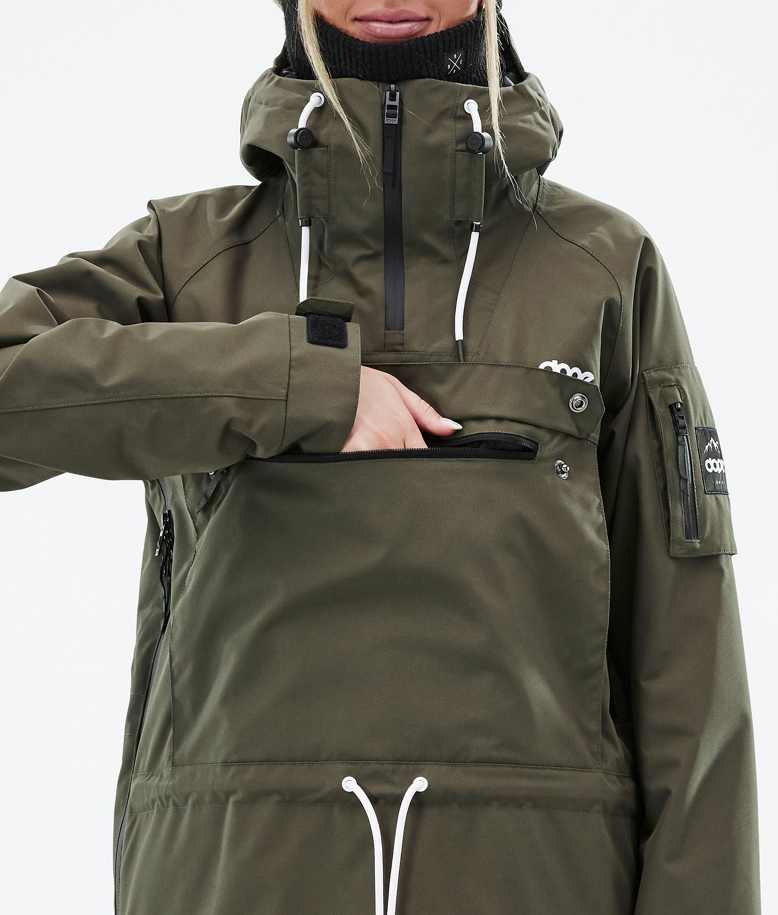 Dope Annok W Snowboardjacka Dam Olive Green Renewed, Bild 9 av 9