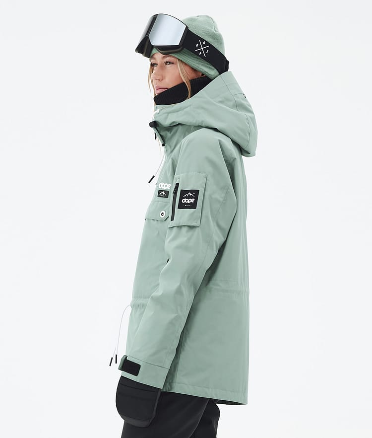 Dope Annok W Snowboardjacka Dam Faded Green, Bild 5 av 8
