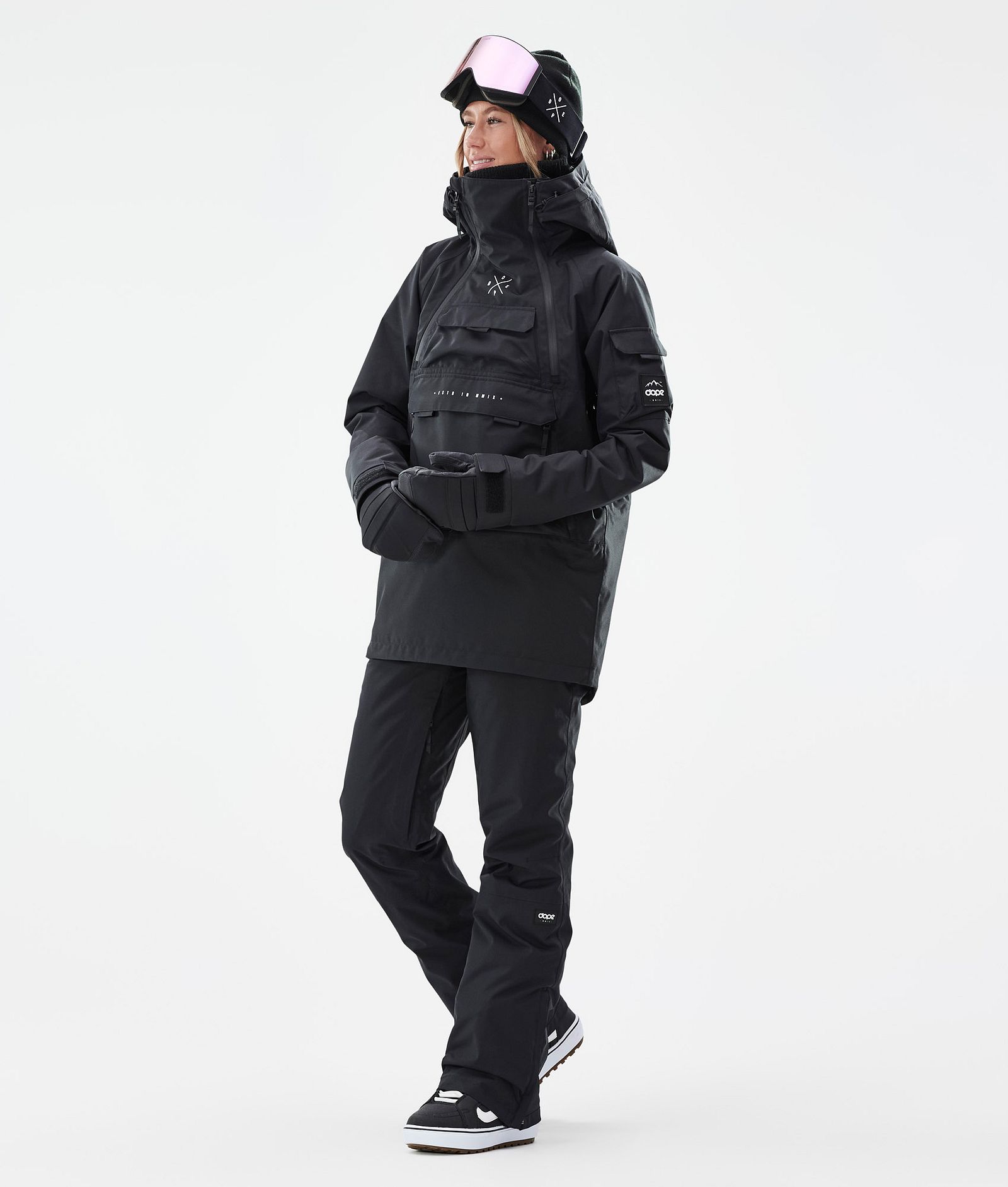 Dope Akin W Snowboardjacka Dam Black Renewed, Bild 3 av 9