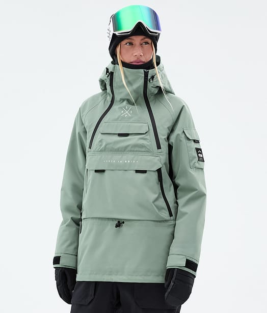 Dope Akin W Snowboardjacka Dam Faded Green