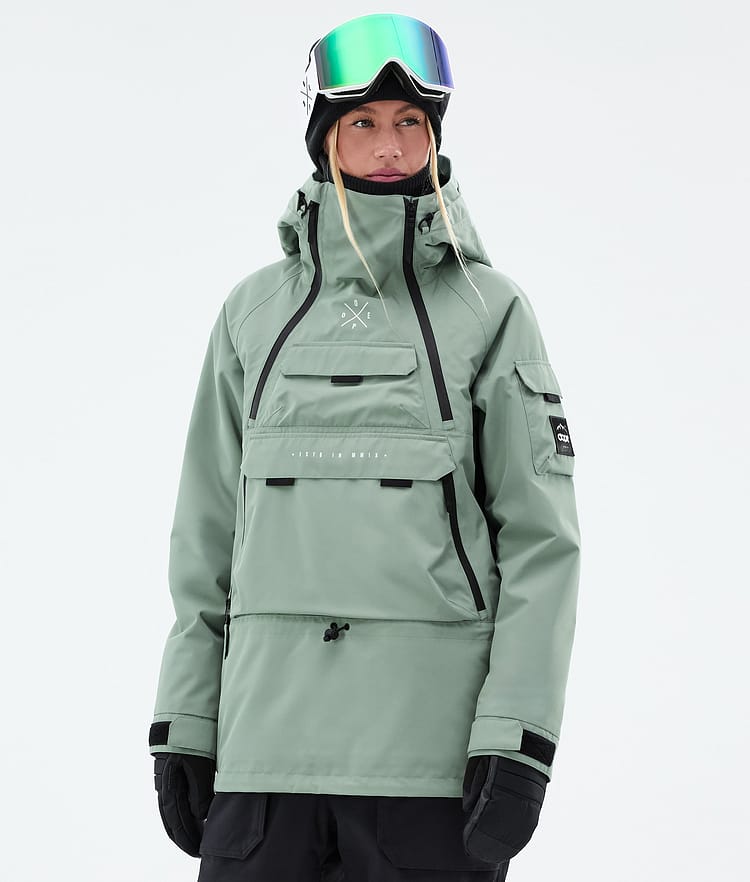 Dope Akin W Snowboardjacka Dam Faded Green, Bild 1 av 10