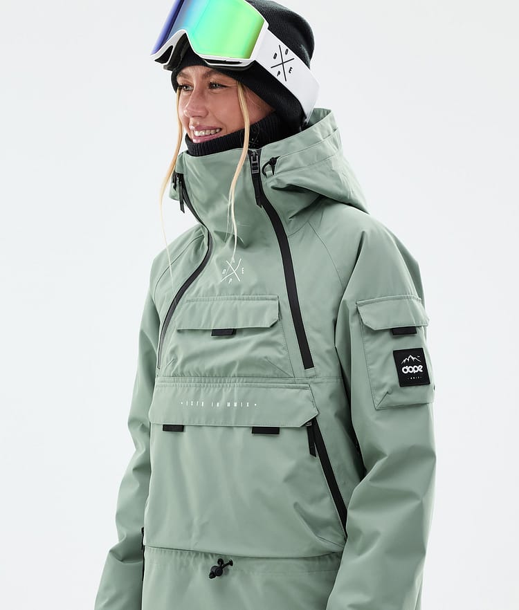 Dope Akin W Snowboardjacka Dam Faded Green, Bild 2 av 10