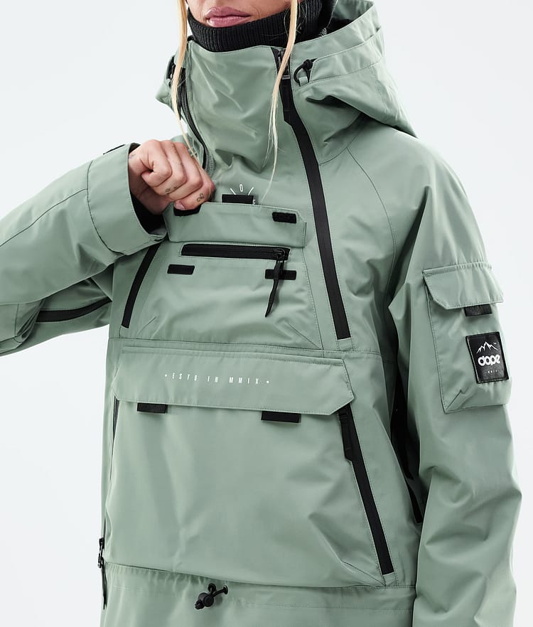 Dope Akin W Snowboardjacka Dam Faded Green, Bild 10 av 10