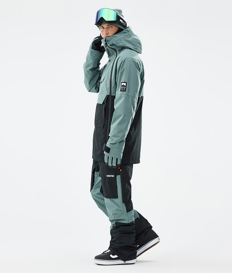 Montec Doom Snowboardjacka Herr Atlantic/Black Renewed, Bild 3 av 10