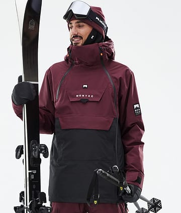 Montec Doom Skidjacka Man Burgundy/Black