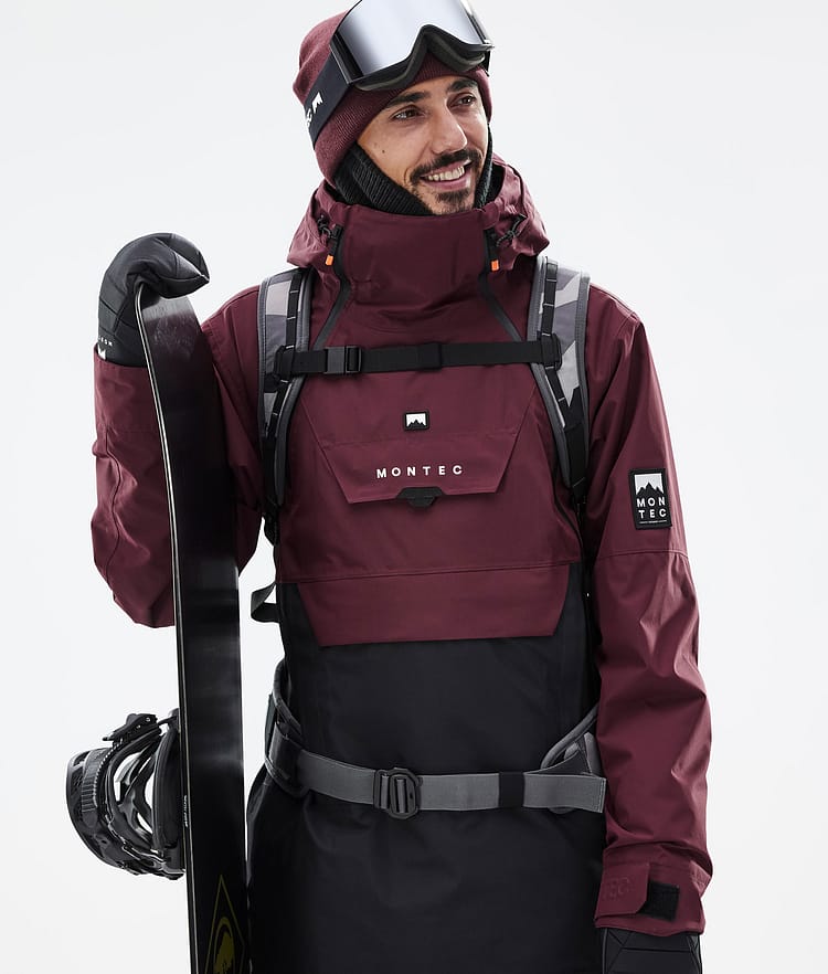 Montec Doom Snowboardjacka Herr Burgundy/Black, Bild 2 av 11
