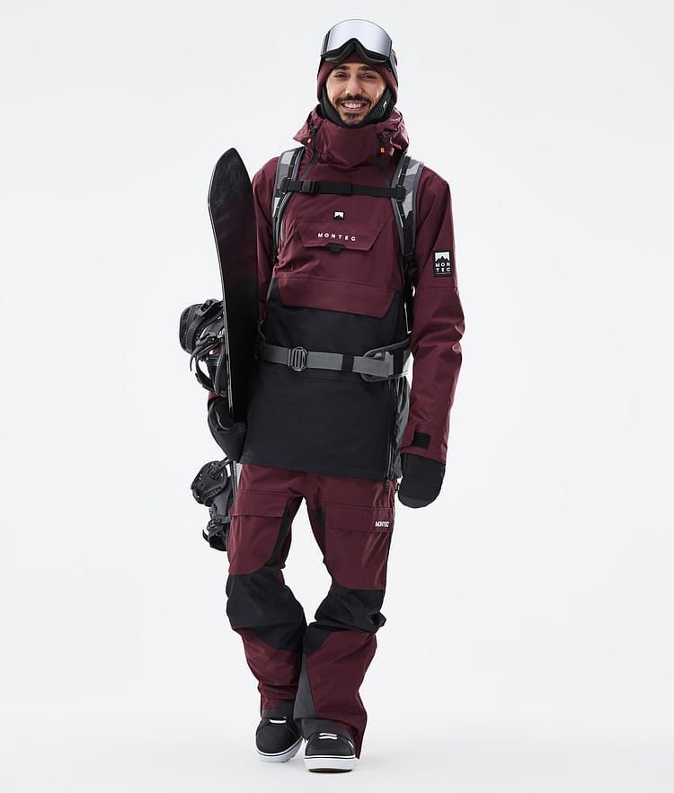 Montec Doom Snowboardjacka Herr Burgundy/Black, Bild 3 av 11