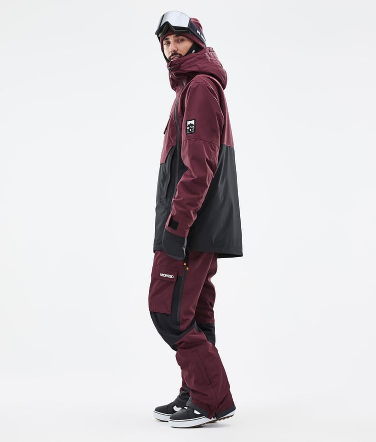 Montec Doom Snowboardjacka Herr Burgundy/Black, Bild 4 av 11