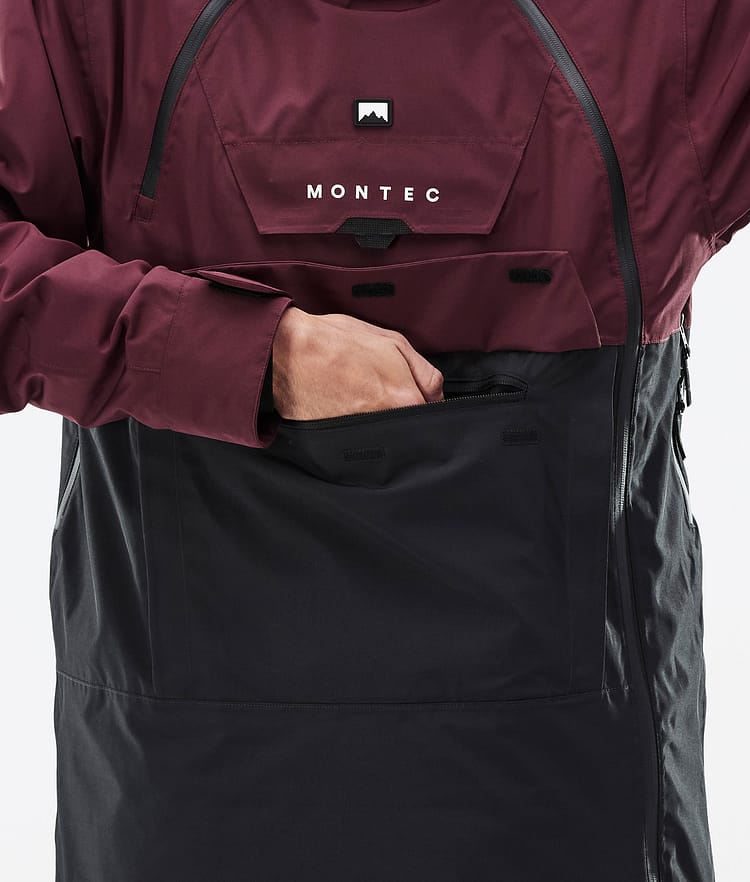 Montec Doom Snowboardjacka Herr Burgundy/Black, Bild 9 av 11