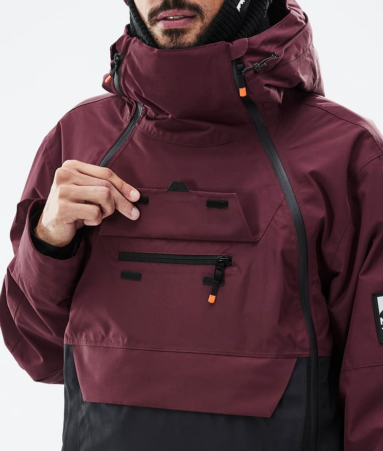 Montec Doom Snowboardjacka Herr Burgundy/Black, Bild 10 av 11