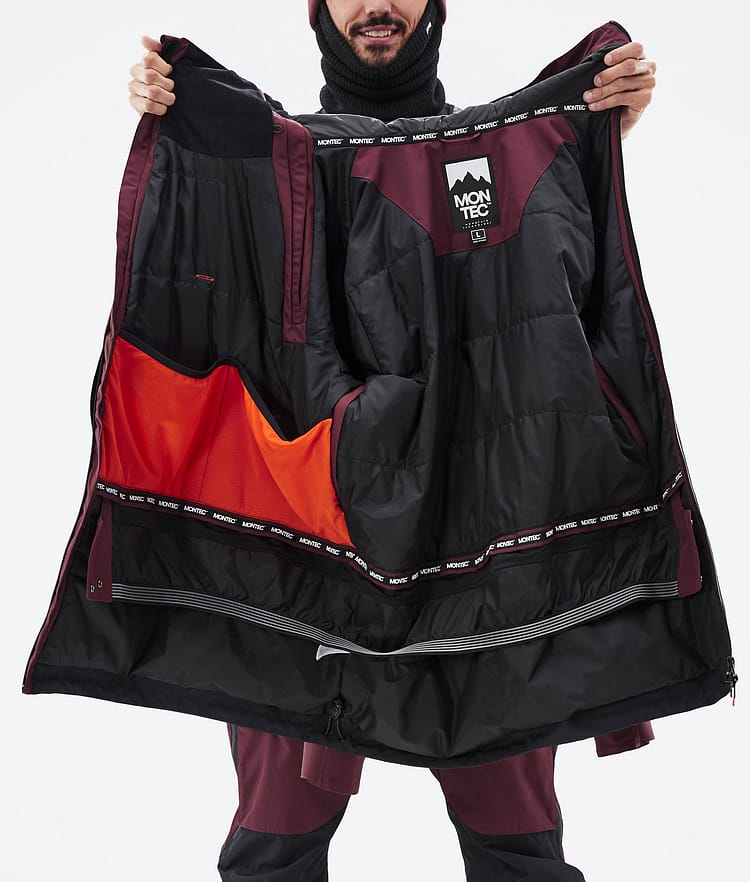 Montec Doom Snowboardjacka Herr Burgundy/Black, Bild 11 av 11