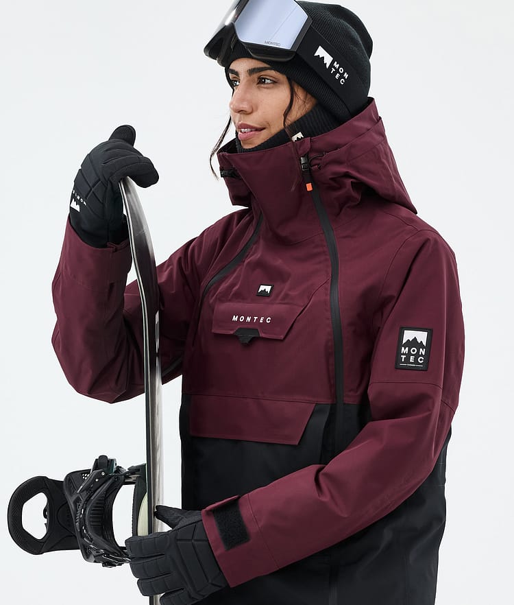 Montec Doom W Snowboardjacka Dam Burgundy/Black Renewed, Bild 2 av 11