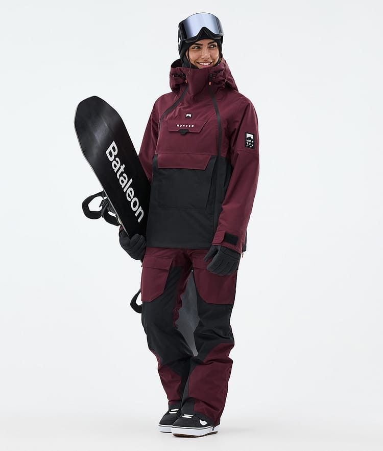 Montec Doom W Snowboardjacka Dam Burgundy/Black Renewed, Bild 3 av 11