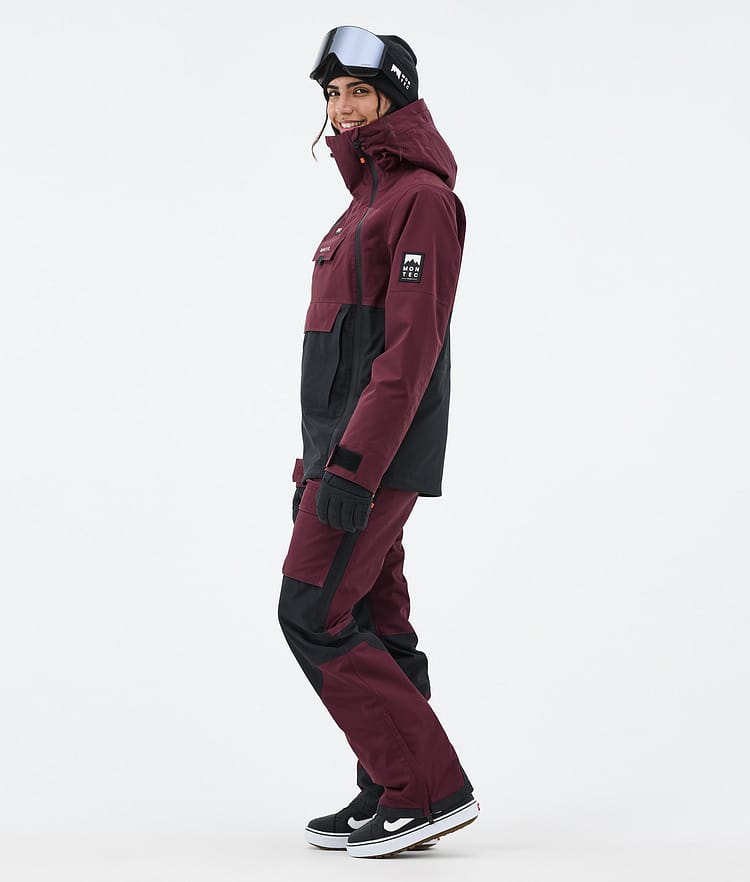 Montec Doom W Snowboardjacka Dam Burgundy/Black Renewed, Bild 4 av 11