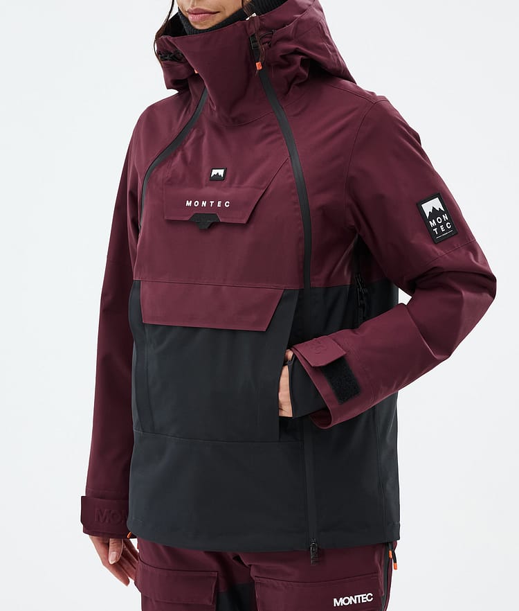 Montec Doom W Snowboardjacka Dam Burgundy/Black Renewed, Bild 8 av 11