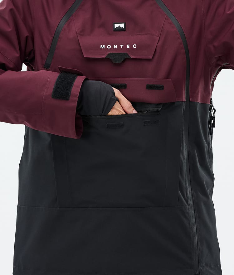Montec Doom W Snowboardjacka Dam Burgundy/Black Renewed, Bild 9 av 11