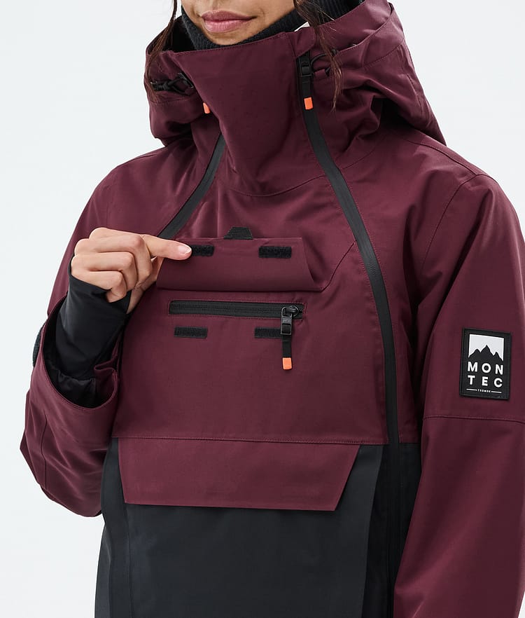 Montec Doom W Snowboardjacka Dam Burgundy/Black Renewed, Bild 10 av 11