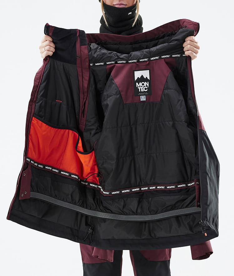 Montec Doom W Snowboardjacka Dam Burgundy/Black Renewed, Bild 11 av 11