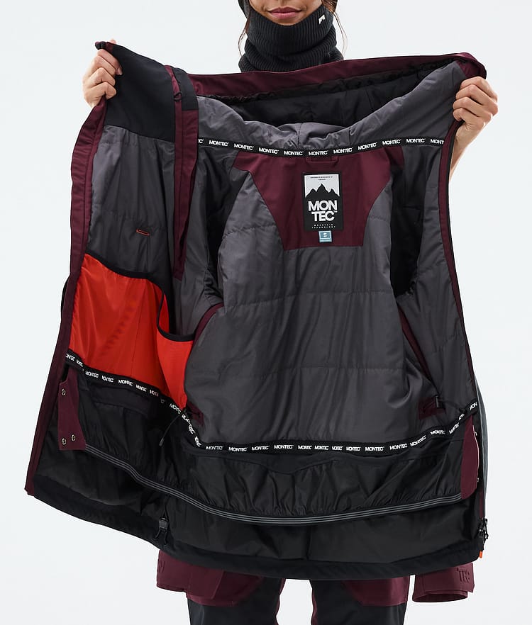 Montec Doom W Snowboardjacka Dam Burgundy/Black Renewed, Bild 11 av 11