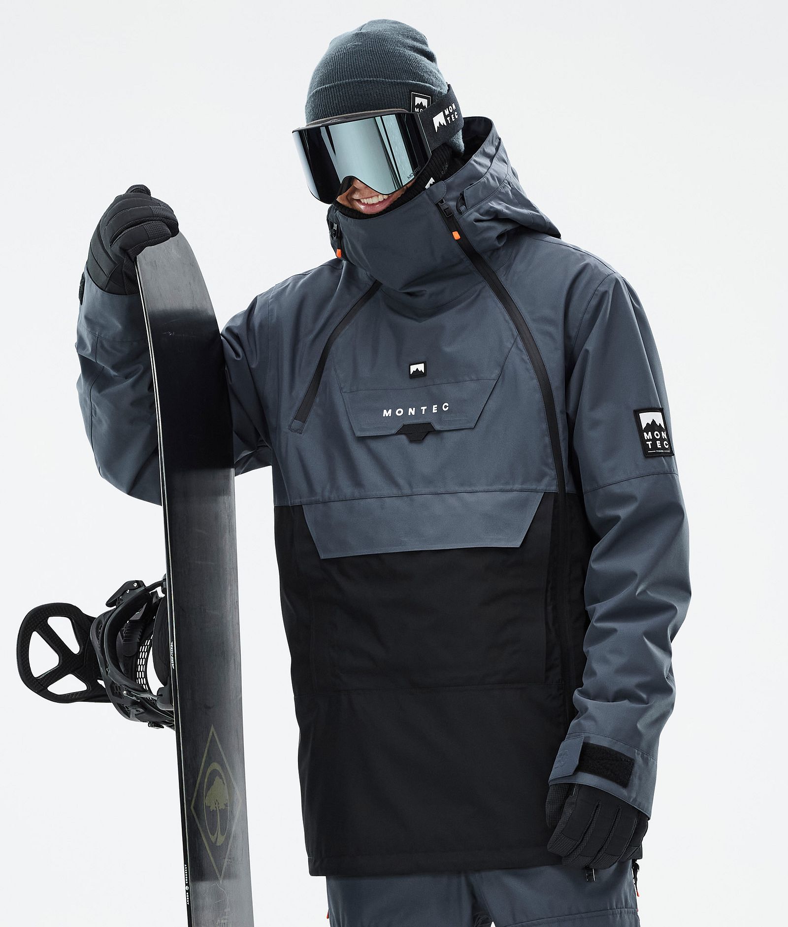 Montec Doom Snowboardjacka Herr Metal Blue/Black Renewed