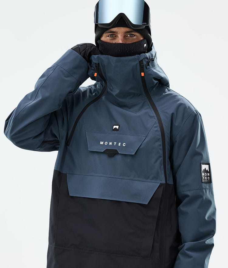 Montec Doom Snowboardjacka Herr Metal Blue/Black Renewed, Bild 2 av 11