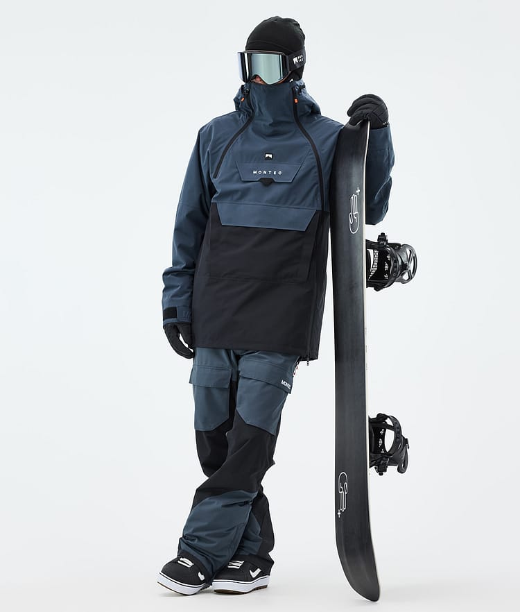 Montec Doom Snowboardjacka Herr Metal Blue/Black Renewed, Bild 3 av 11