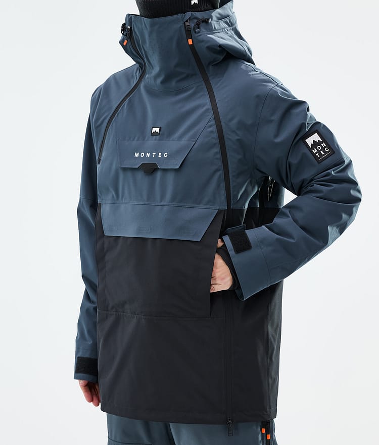 Montec Doom Snowboardjacka Herr Metal Blue/Black Renewed, Bild 8 av 11