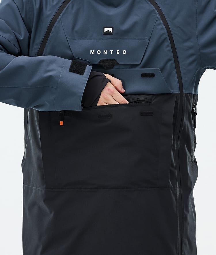 Montec Doom Snowboardjacka Herr Metal Blue/Black Renewed, Bild 9 av 11