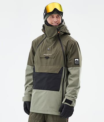 Montec Doom Snowboardjacka Olive Green/Black/Greenish
