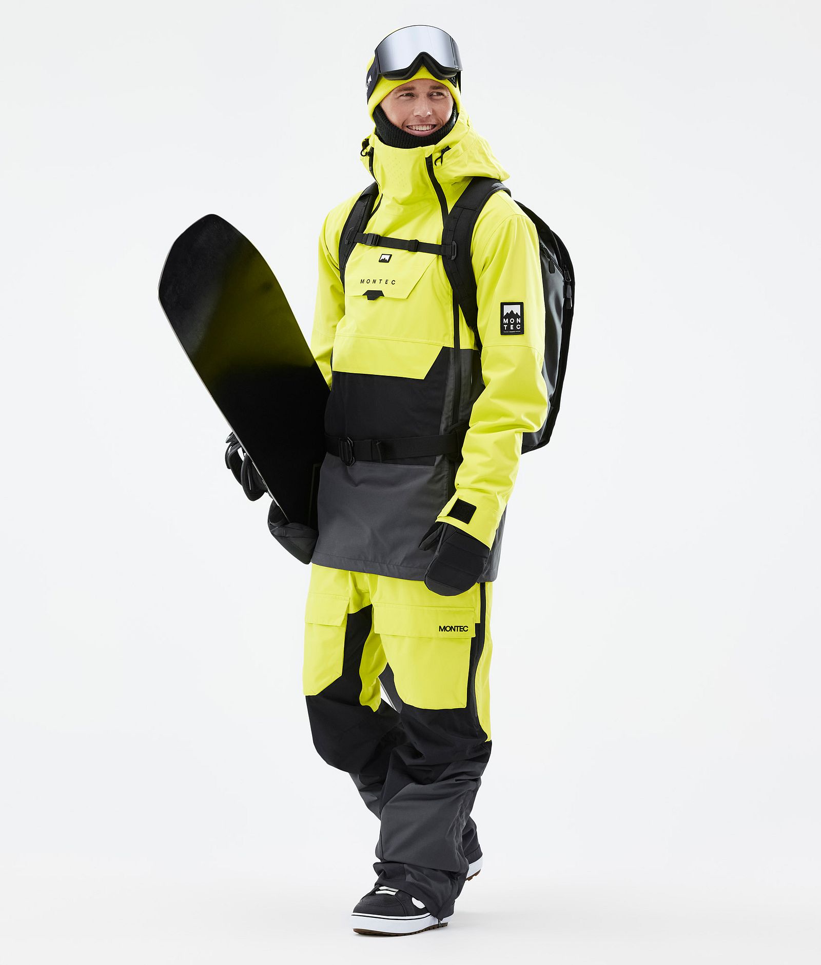 Montec Doom Snowboardjacka Herr Bright Yellow/Black/Phantom, Bild 3 av 11