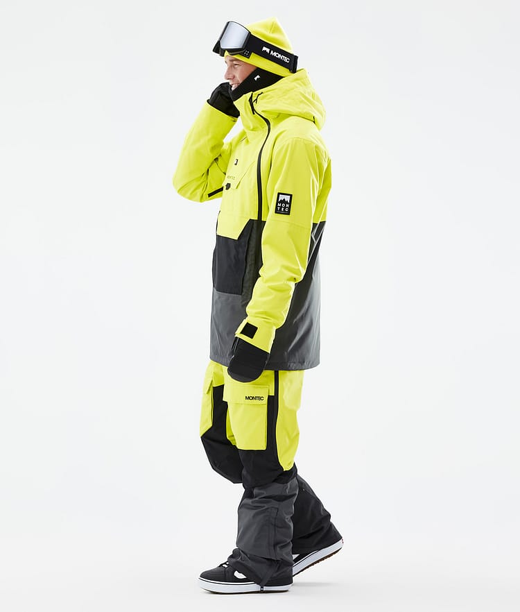 Montec Doom Snowboardjacka Herr Bright Yellow/Black/Phantom, Bild 4 av 11