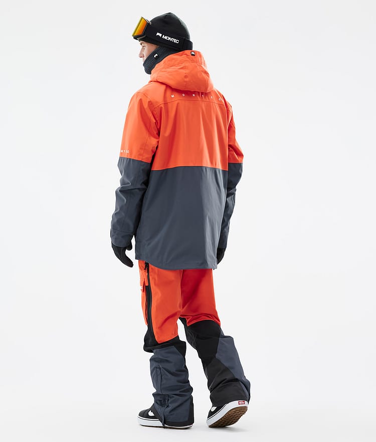Montec Dune Snowboardjacka Herr Orange/Black/Metal Blue, Bild 5 av 9