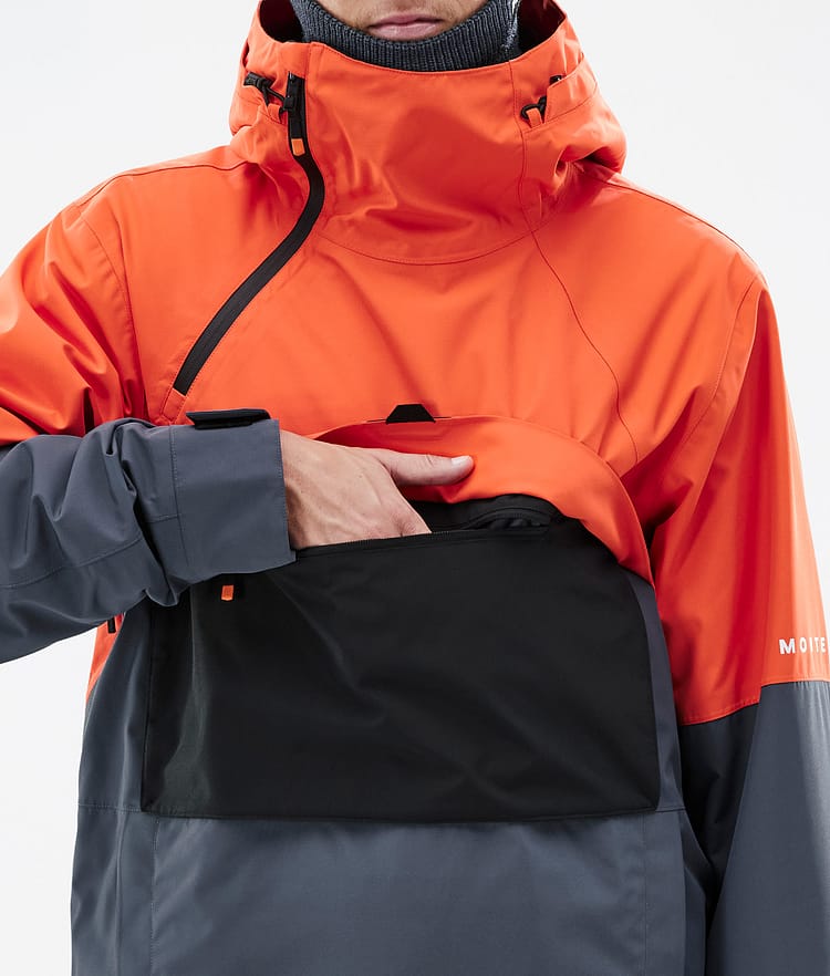 Montec Dune Snowboardjacka Herr Orange/Black/Metal Blue, Bild 9 av 9