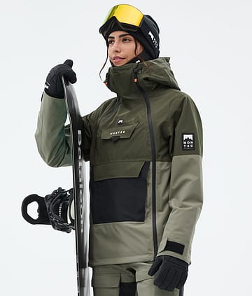 Montec Doom W Snowboardjacka Dam Olive Green/Black/Greenish