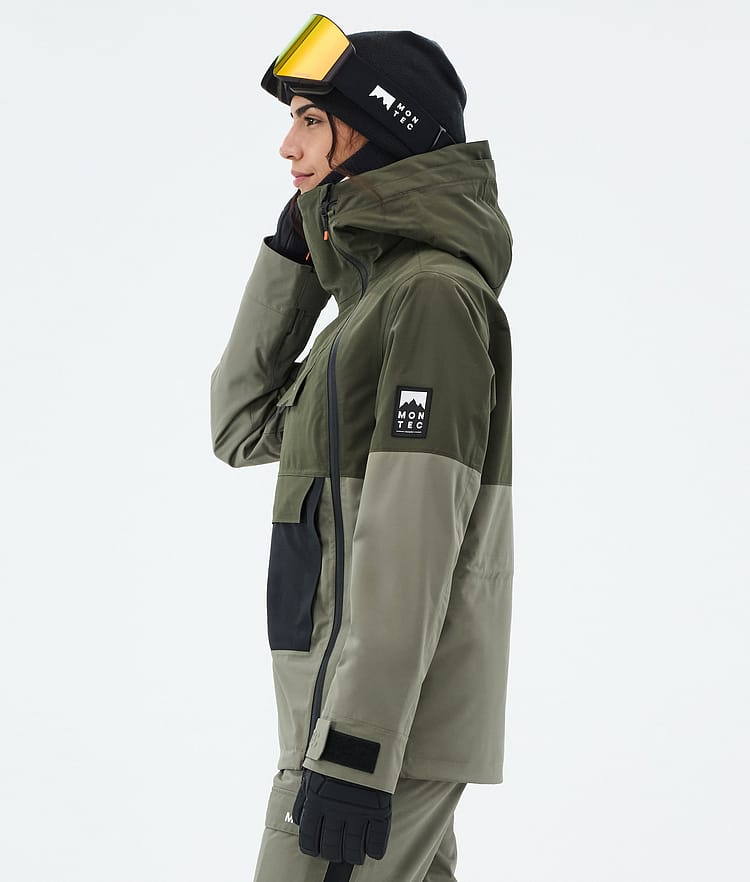Montec Doom W Snowboardjacka Dam Olive Green/Black/Greenish Renewed, Bild 6 av 11