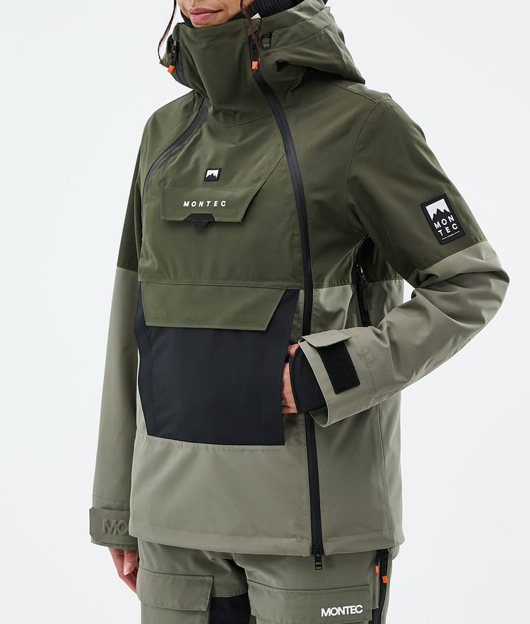 Montec Doom W Snowboardjacka Dam Olive Green/Black/Greenish Renewed, Bild 8 av 11